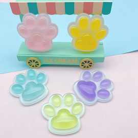 厂家直供夜光大猫爪diy奶油胶手机壳冰箱贴装饰材料发夹贴片树脂