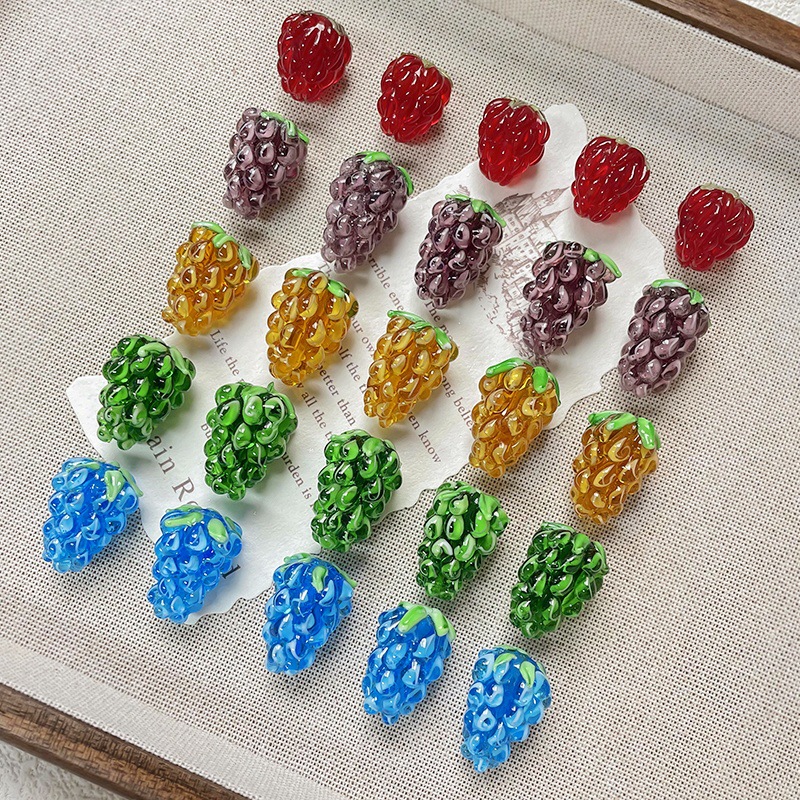 1 Piece Quantity 1 Piece Glass Glass Grape DIY Ornament Accessories Beads