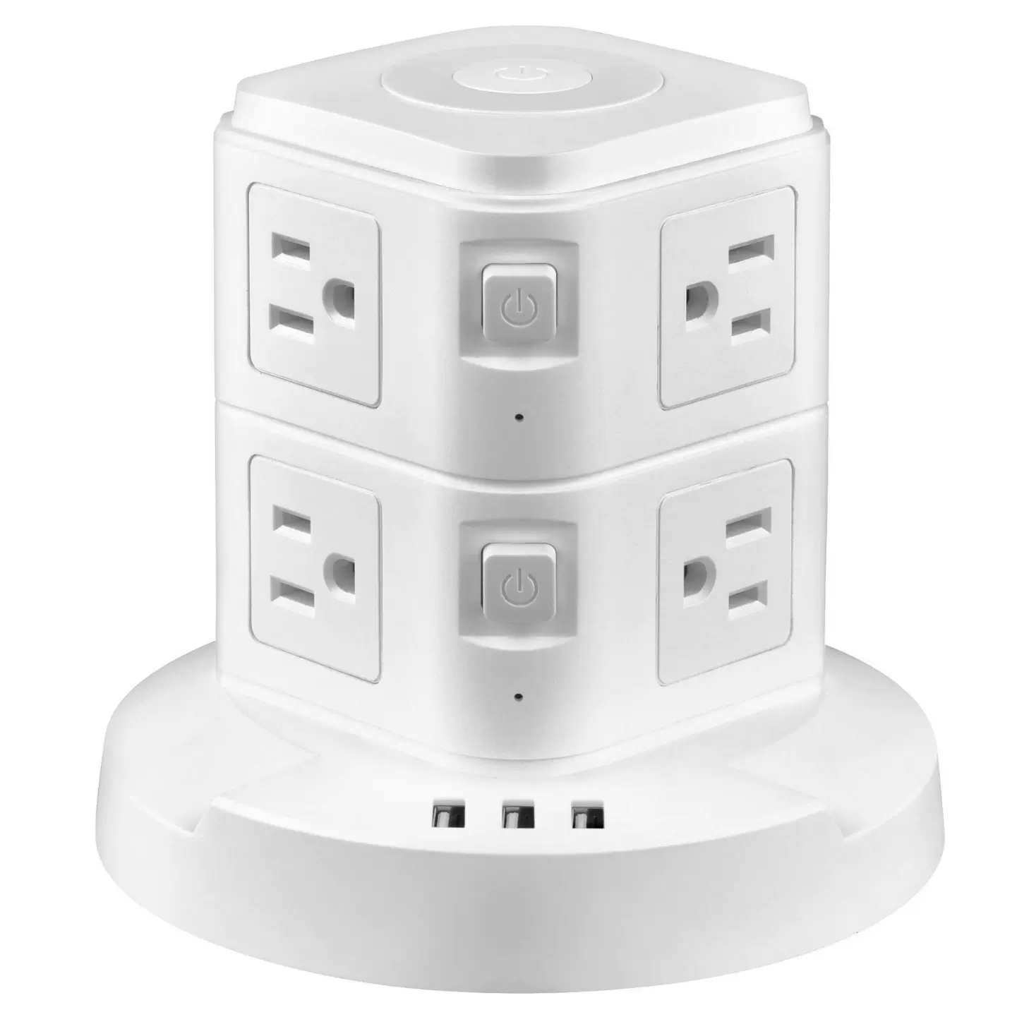 美规立式插座 带USB插座转换器多功能外贸插线板 接线板立式排插