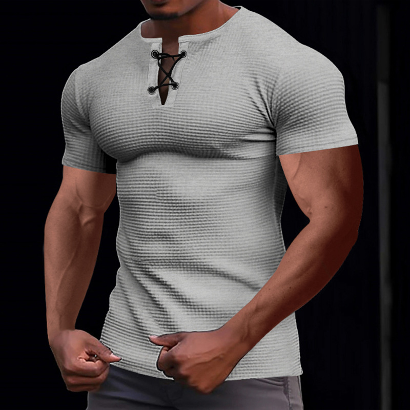 Men's Solid Color T-shirt Men's Clothing display picture 27