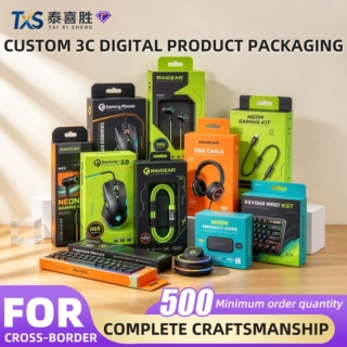 Custom 3C Packaging Box PVC Window Hanging Cable Charger