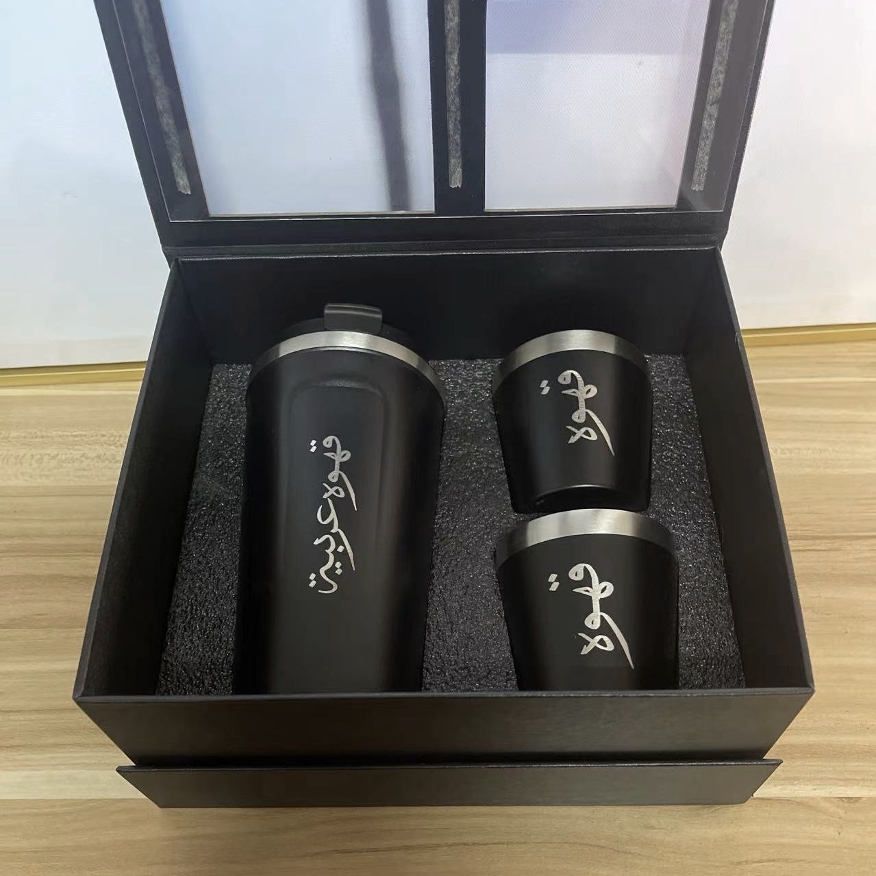 Inteligente de aislamiento Térmico Taza 304 de acero inoxidable de doble capa de aislamiento térmico Taza taza de café de negocios taza de aislamiento térmico taza de regalo