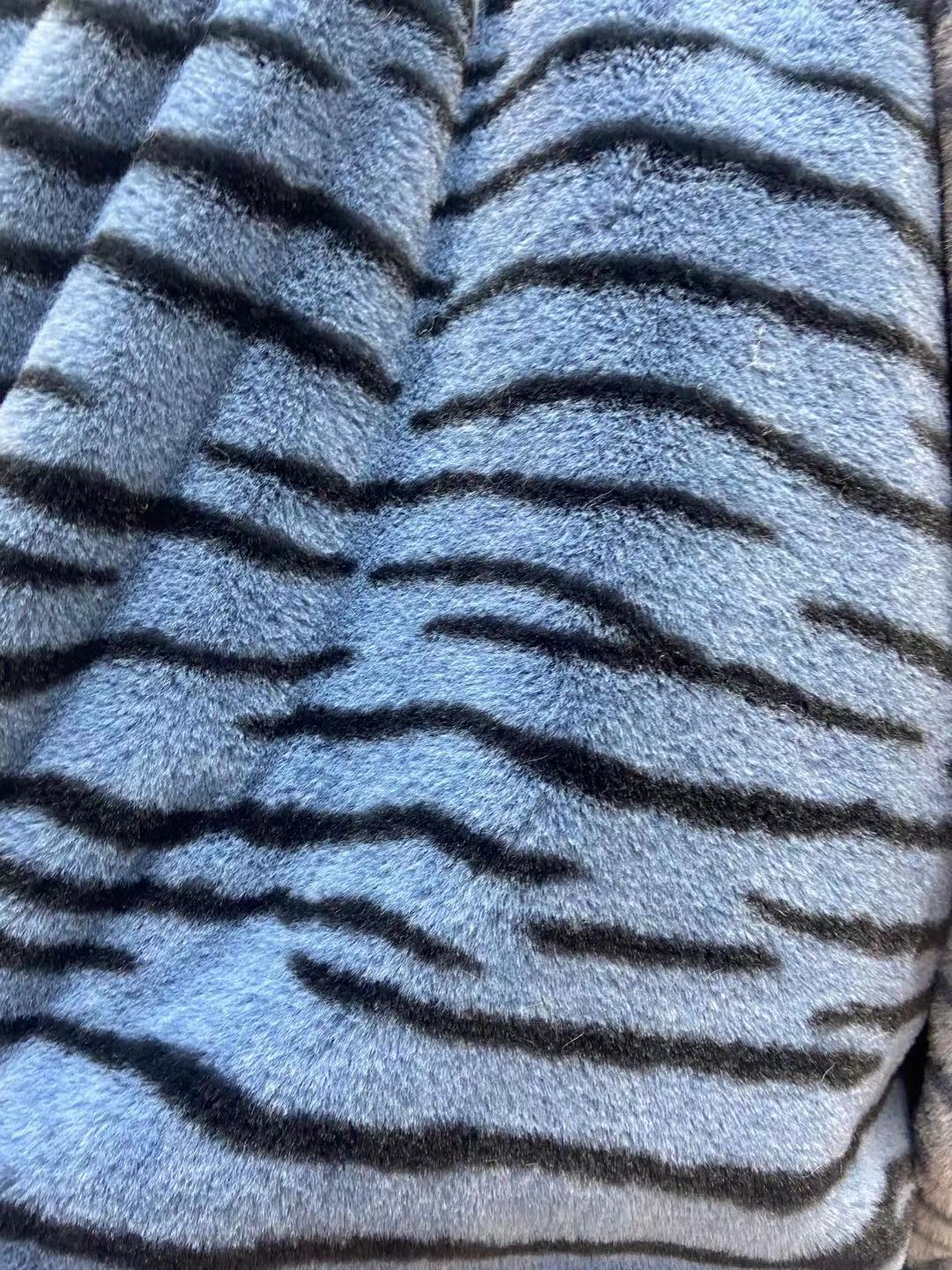 10mm pequeño conejo patrón de tigre colorido leopardo patrón idea amor impreso franela ropa zapatos y sombreros bufanda PET felpa paño