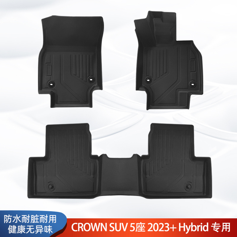 Aplicable a Japón 2023 + modelo TOYOTA CORONA SUV 3D todo el tiempo material XPE almohadilla de pie de automóvil