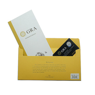 Gra Moissanite Certificate Moissanite Black Card Envelope Full Set of Instructions Product Label Gift Card Set Wholesale