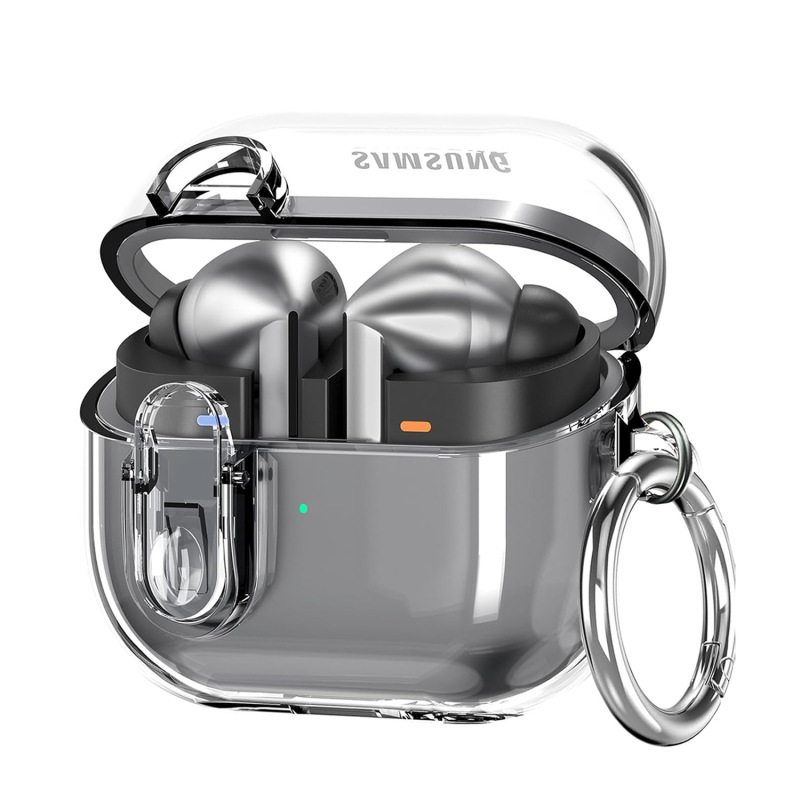 For Samsung Buds3pro Case Galaxy Buds 3 Transparent Lock Earphone Case Buds3 Protective Shell