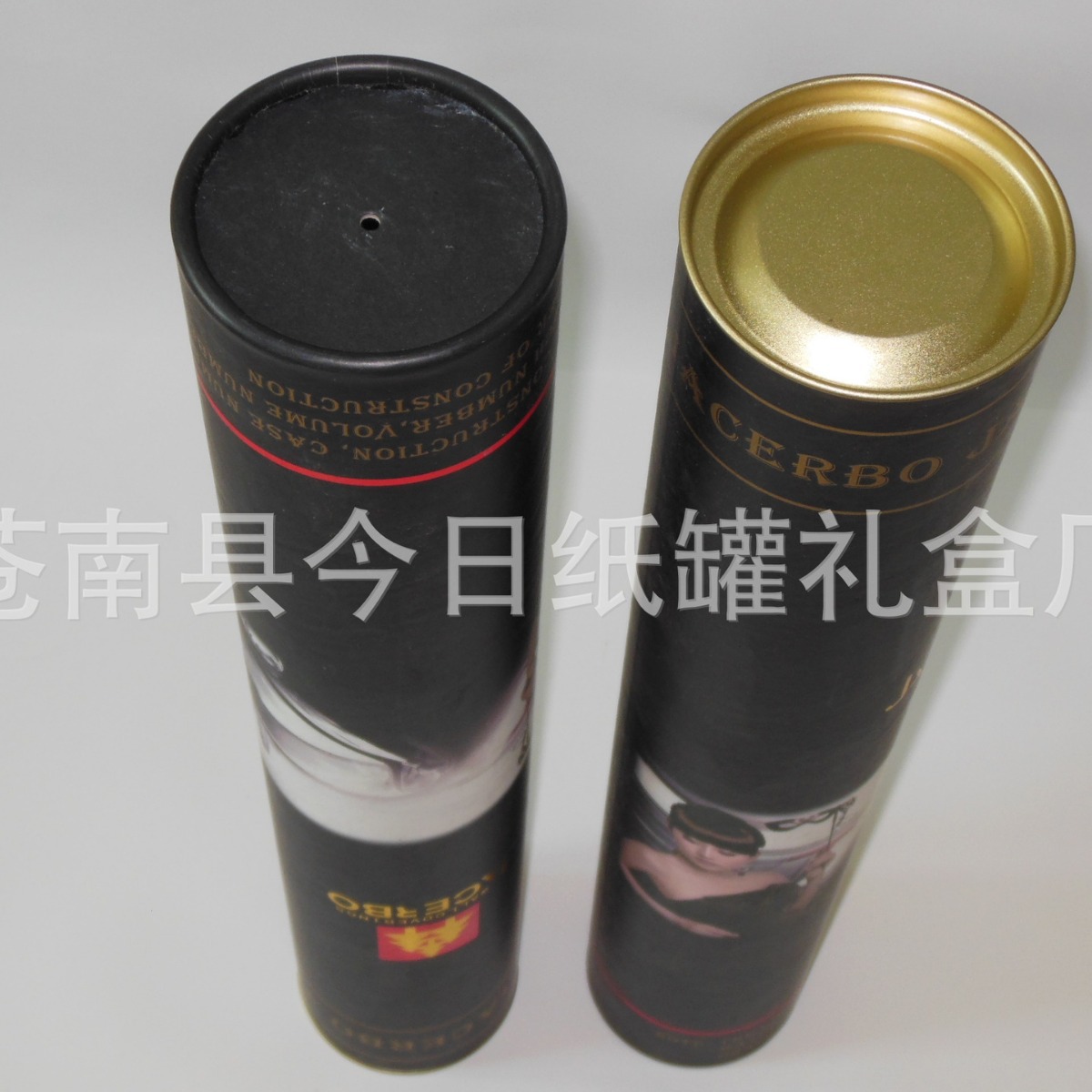 定 做黑色纸筒`30-100MM厚纸罐台球杆包装筒