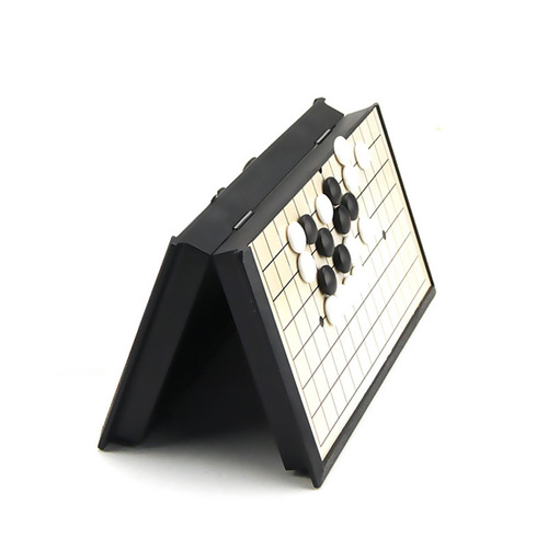 Qiqile Portable Flying Chess Checkers Magnetic Folding Chess Go Puzzle Desktop Game Chess Toy