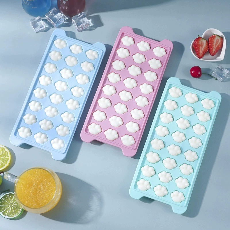 Лоток для льда для кошек, бытовая пищевая форма для кубиков льда, коммерческий холодильник для отеля, ящик для льда с крышкой, силиконовая форма для лотка для льда