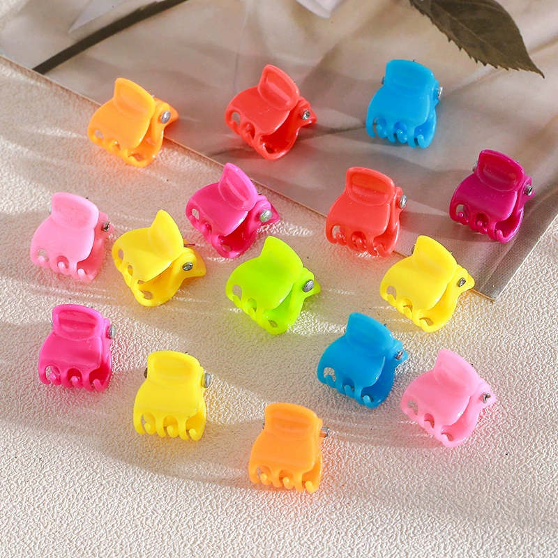 Заколка для высокого хвоста ярких цветов, милая и милая универсальная маленькая заколка для волос, женская красочная заколка для волос 1 см, детская заколка для волос.