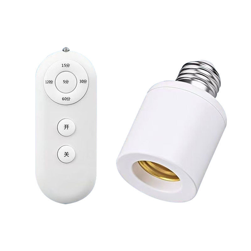 Lámpara inteligente de control remoto e27 conector de conector de tornillo inducción del cuerpo humano interruptor de control inalámbrico base de luz inducción radar image 6