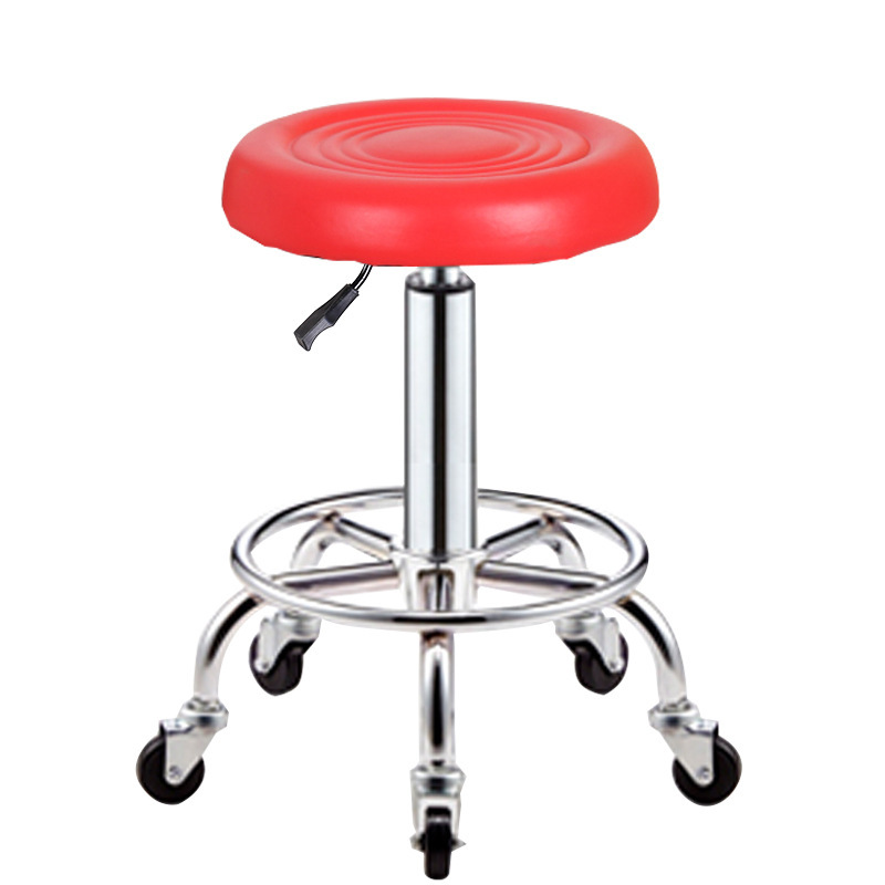 Taburete de belleza elevación polea giratoria taburete de barbería taburete redondo barbería silla de bar image 11