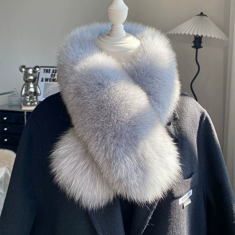 Winter scarf, keep warm double-sided collar, Korean style, genuine leather