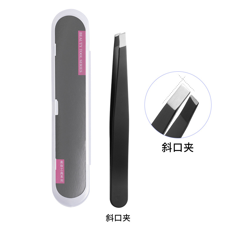 [en stock] cejas de acero inoxidable cejas pinzas de alta calidad cejas pinzas de precisión herramientas de belleza cejas pinzas 96 clip