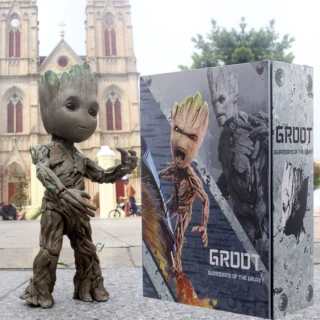 优质银河护卫队格鲁特groot 小树人宝宝 HT 1：1可动盒装手办模型