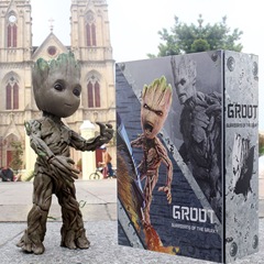 High-quality Guardians of the Galaxy Groot Little Tree Man Baby HT 1:1 Action Figure Boxed Handmade Model 