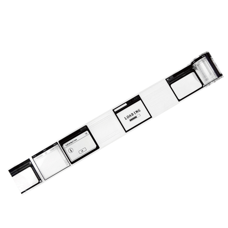 Crepúsculo máquina del tiempo serie cinta de PET película artística marco diario decoración material base 8