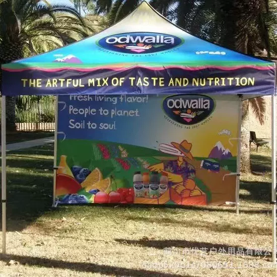 定制户外摆摊防晒广告帐篷 高清数码印 活动展览折叠帐篷 四角遮