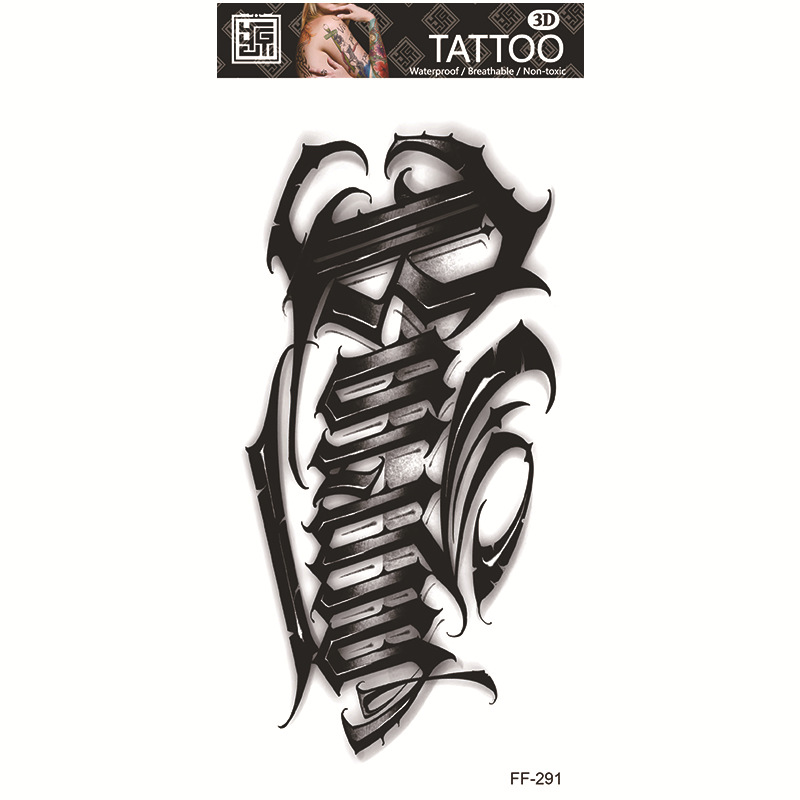 Tatuajes Temporales Impermeables de Papel de Transferencia al Agua para Cuerpo Entero image 97