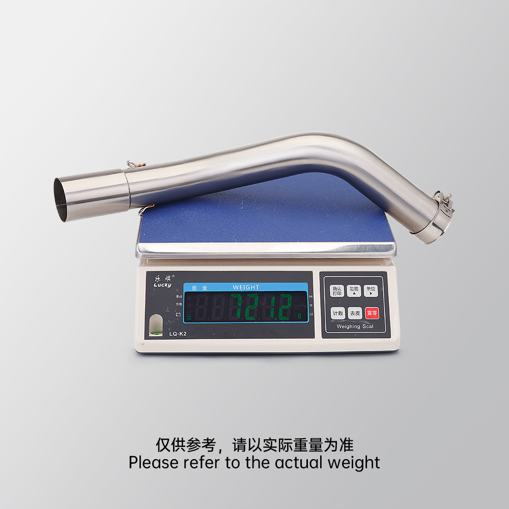 Suitable for Piaggio Ds525X Stainless Steel Mid-Section Exhaust Pipe R27 Tail Section Muffler, Special Vehicle-Specific Non-Destructive Installation