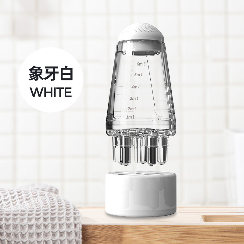 Mini portátil Mino dispensador de medicina del cuero cabelludo Bola de cuidado del cabello líquido de fijación del cabello peine de la medicina 1ML peine de masaje líquido peine guía