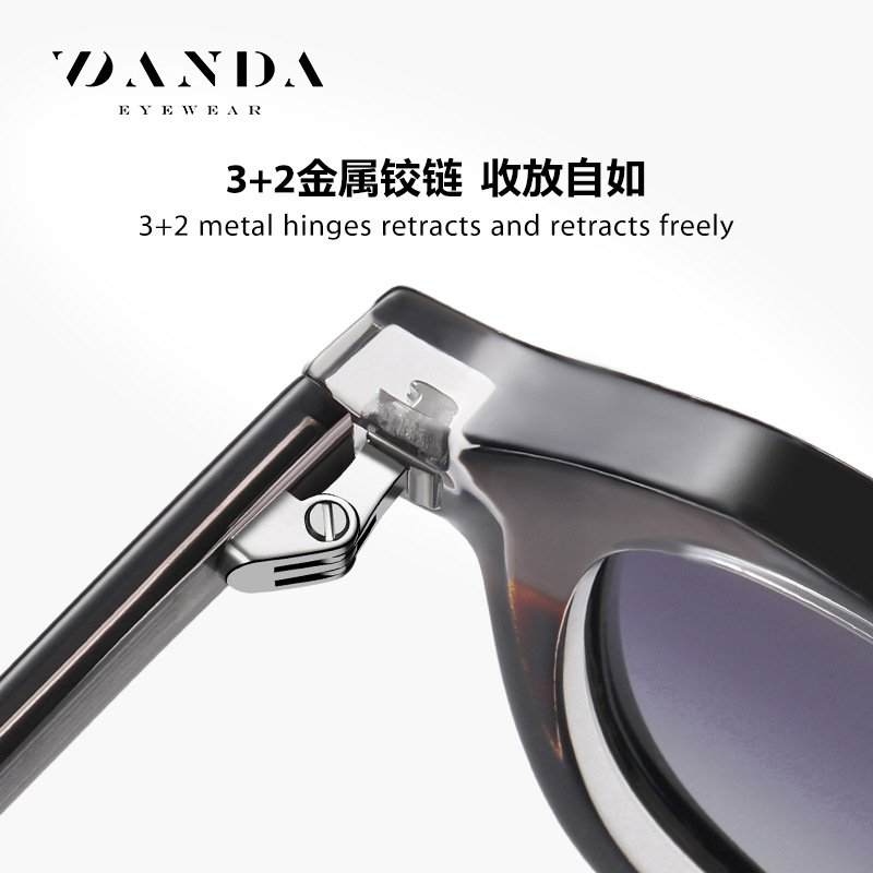 Gafas de Sol de placa S31104 retro polígono gafas de sol polarizadas en stock al por mayor transfronteriza anti-azul gafas de luz