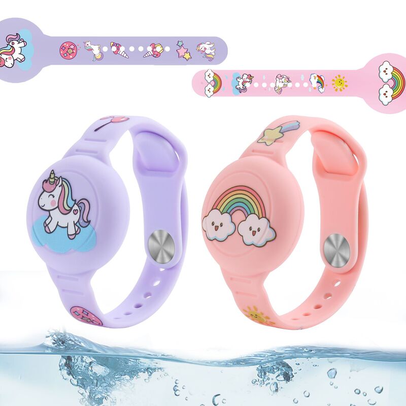 Suitable for Airtag Protective Case, Anti-Lost Device, Cartoon Children's Bracelet, Wristband, Waterproof Strap, Airtag2 Protective Case Suitable for Airtag Protective Case, Anti-Lost Device, Cartoon Children's Bracelet, Wristband, Waterproof Strap, Airtag2 Protective Case