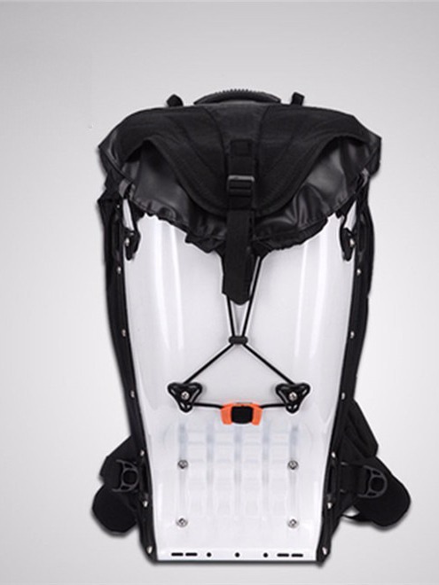 Casco de motocicleta, equipo de motocicleta para hombres, mochila de doble hombro impermeable, jinete de motocicleta, mochila de cáscara dura, Kai Wei Kang