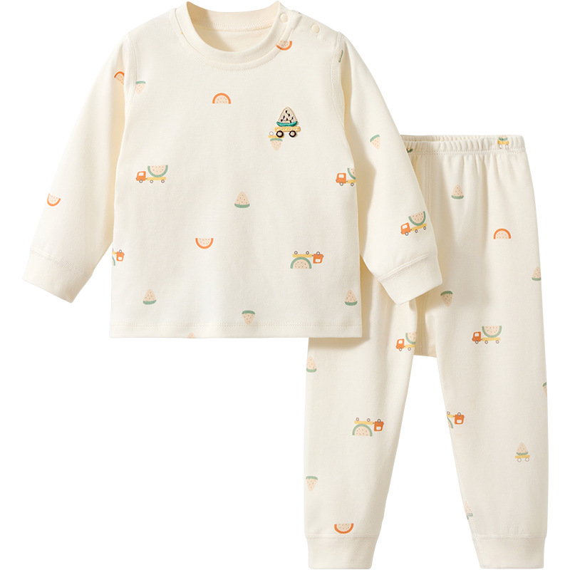 Abrigos de otoño para bebés, pantalones de otoño para niños, algodón caliente para niños y niñas, ropa de base dividida, ropa interior para bebés