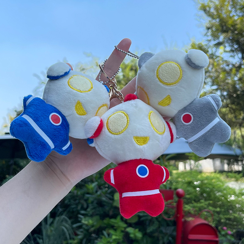 卡通毛绒公仔钥匙扣包包挂件奥特曼娃娃太空人系列跨境小玩偶批发