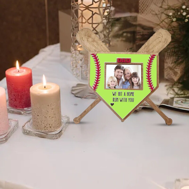 Cross-border Amazon New Gift Baseball Photo Frame Decoration Creative Anniversary Photo Wedding Gift Commemoration