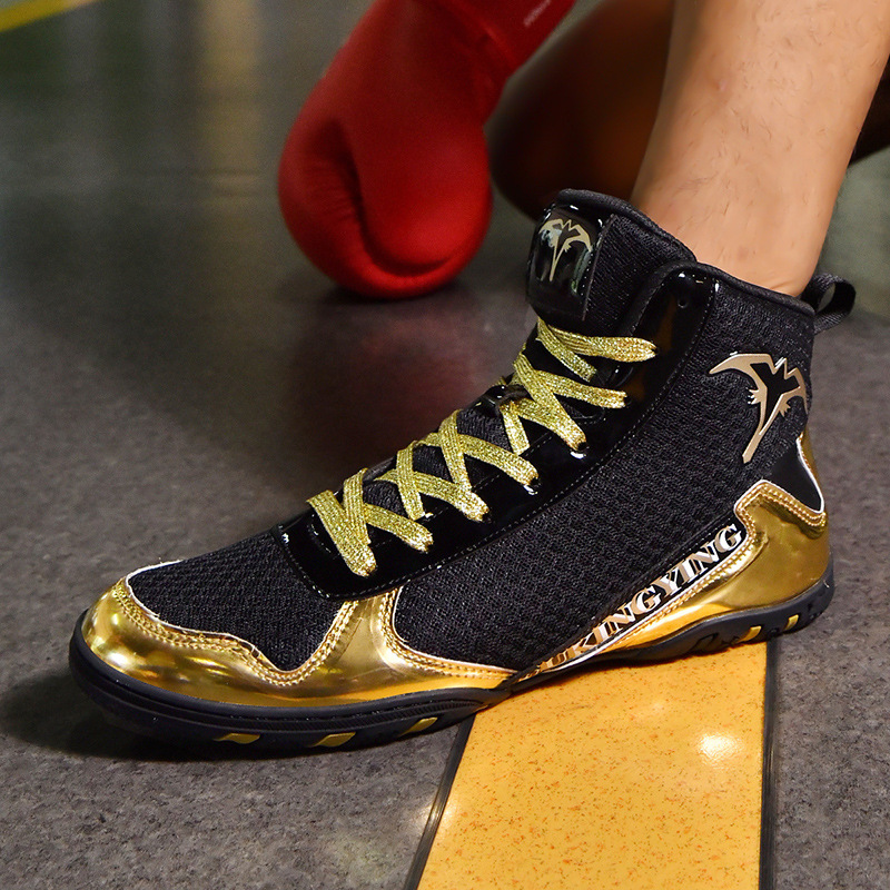 High-Top Boxing Shoes, Low-Top Sanda Shoes, Fighting Training Shoes, Indoor Squat Wrestling Shoes, Wrestling Boots, Fighting Shoes, Competition Boots