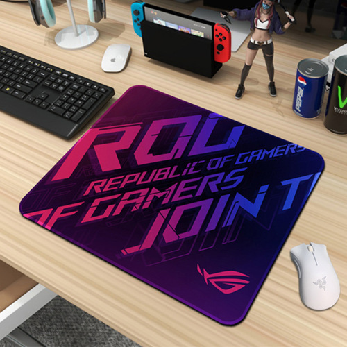 ROG eSports dedicated game oversized mouse pad 4mm thickened edge cloth office large size cross-border factory wholesale