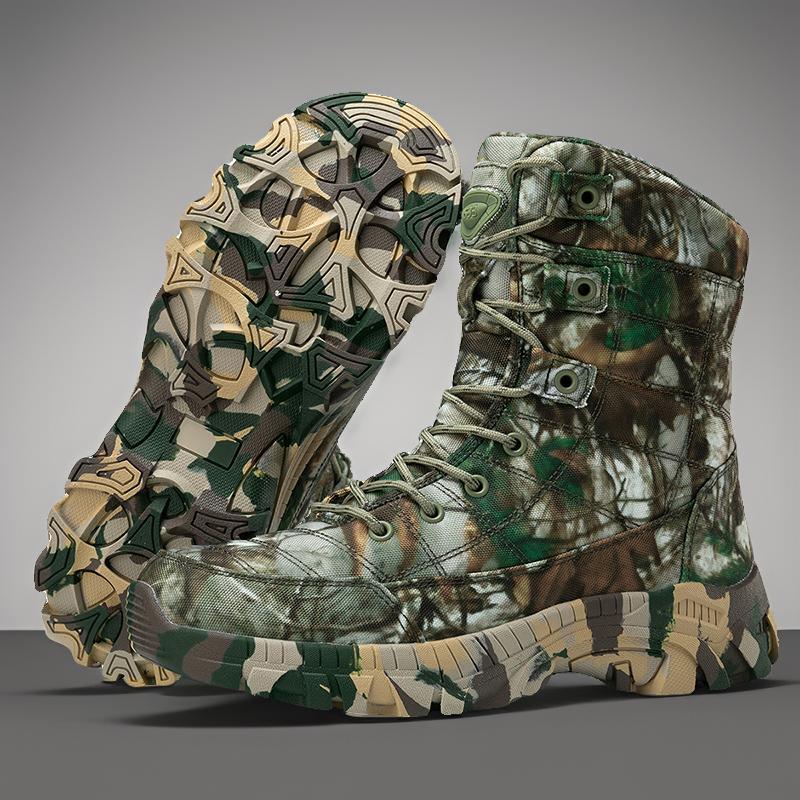 Cuatro estaciones botas tácticas de gran tamaño para caminar al aire libre zapatos de entrenamiento resistentes al desgaste para hombres Magnum botas de combate altas transfronterizas para hombres