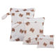 3 Pack Storage Bag Shopping Travel Clothes Daily Dust-proof Hanging Bag Student Cute Bag Diaper Grocery Bag