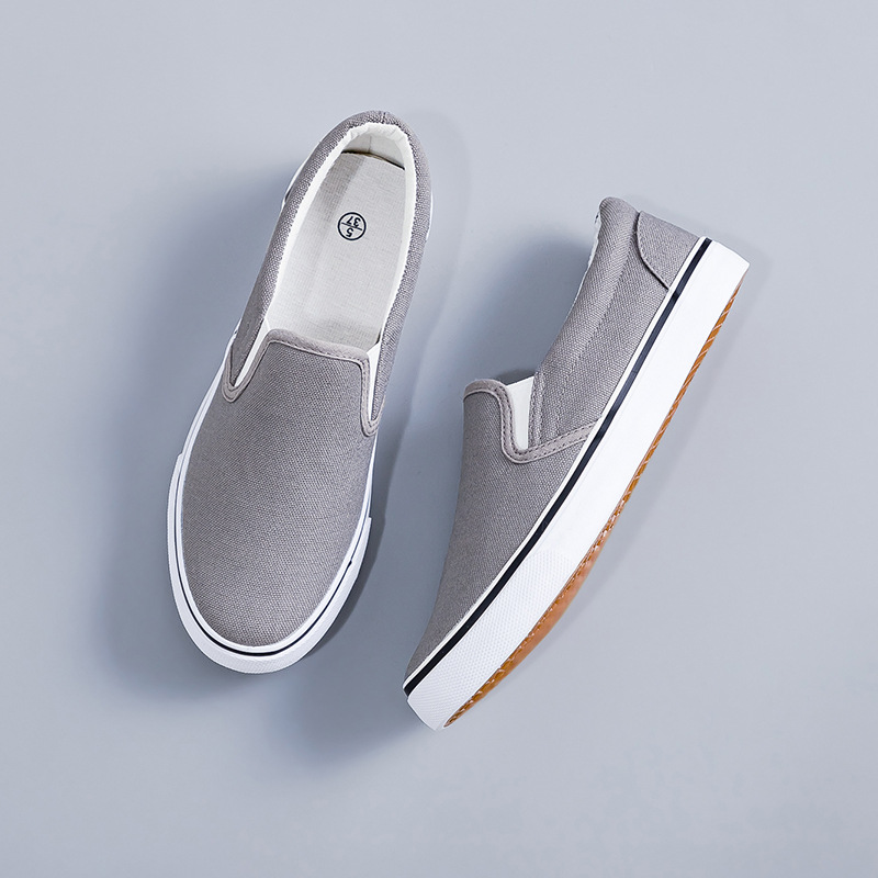 Zapatos de lona de un pie gris de moda para hombres y mujeres parejas de goma zapatos de mujer transfronterizos especiales zapatos casuales 2026
