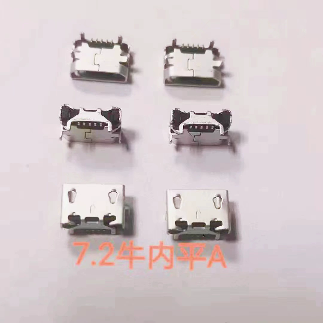 Для Android Micro 7,2 интервал для крупного рогатого скота С Плоским Краем хвостовой штекер 5P порт для зарядки мобильного телефона домашний мобильный телефон