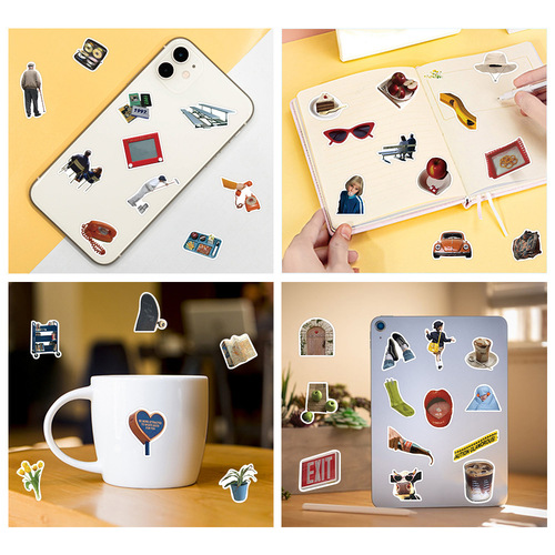 A variety of simple INS style literary cameras, toys, graffiti stickers, luggage, computers, mobile phones, waterproof decorative stickers