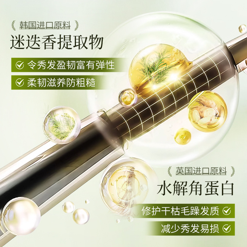 Baizhentang, nutritivo y reparador, anti-rotura del cabello, champú de fragancia para la pausa del té al atardecer, champú de control de aceite esponjoso de limpieza profunda image 3