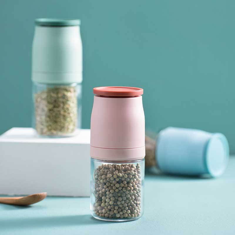 Amazon household Grinder Pepper sea salt Sichuan Pepper solid Glass Sauce pot kitchen Gadgets Cross border