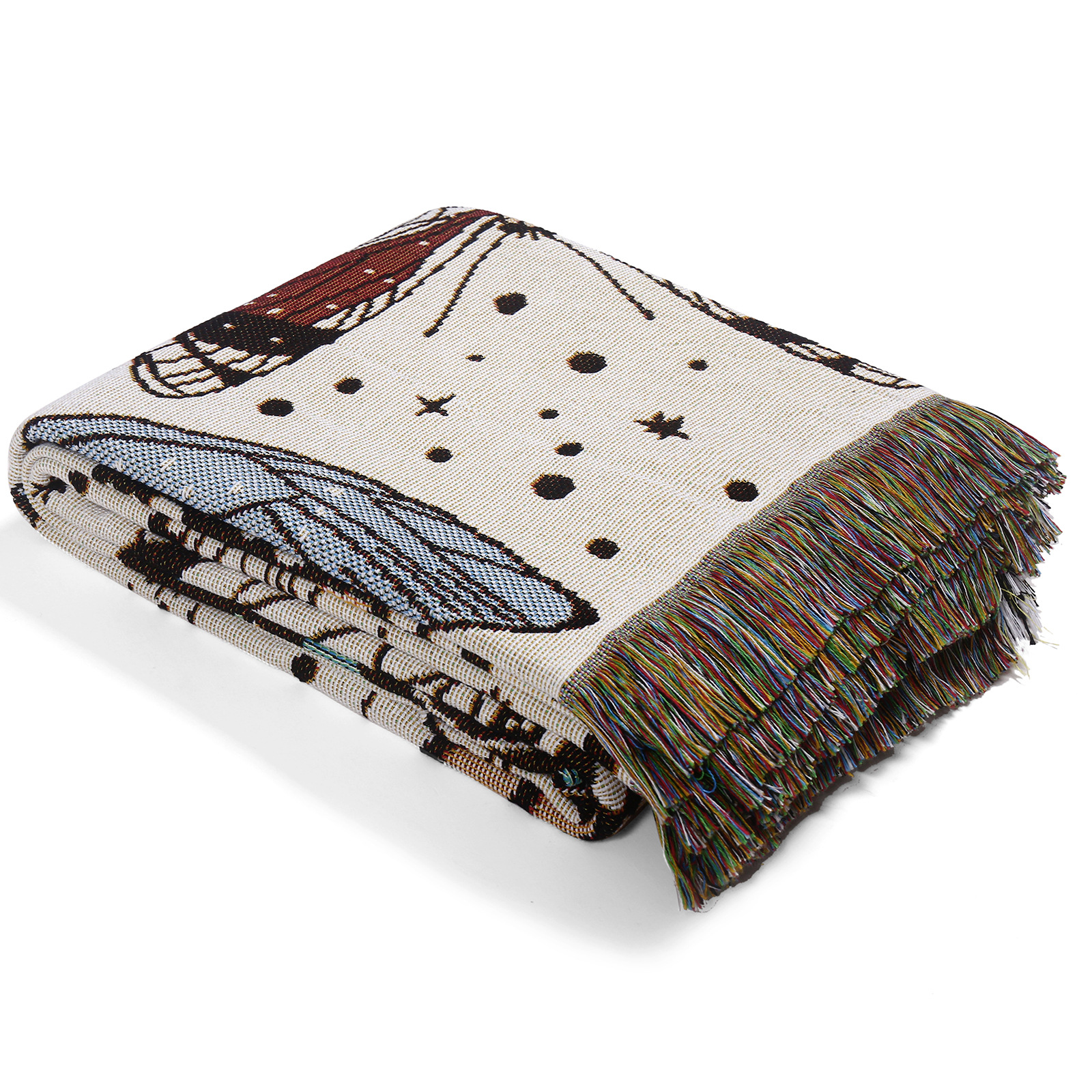 Casual Style Casual Butterfly Cotton Blanket