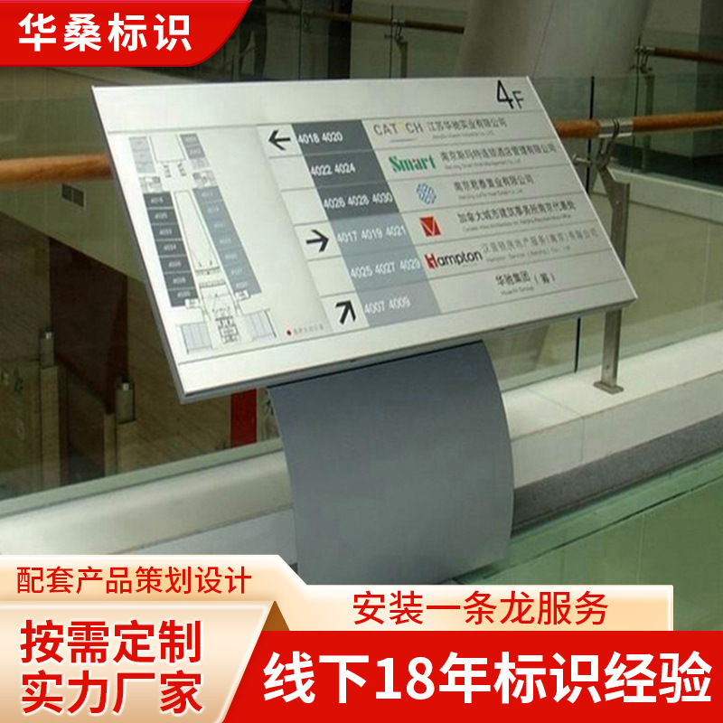 标识设计制作医院平面牌楼层索引镀锌板不锈钢广告牌源头厂家发光