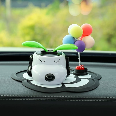 interior decoration one-piece delivery, Car ornaments - puppy-sunflower-macaron-balloon-camellia-pad