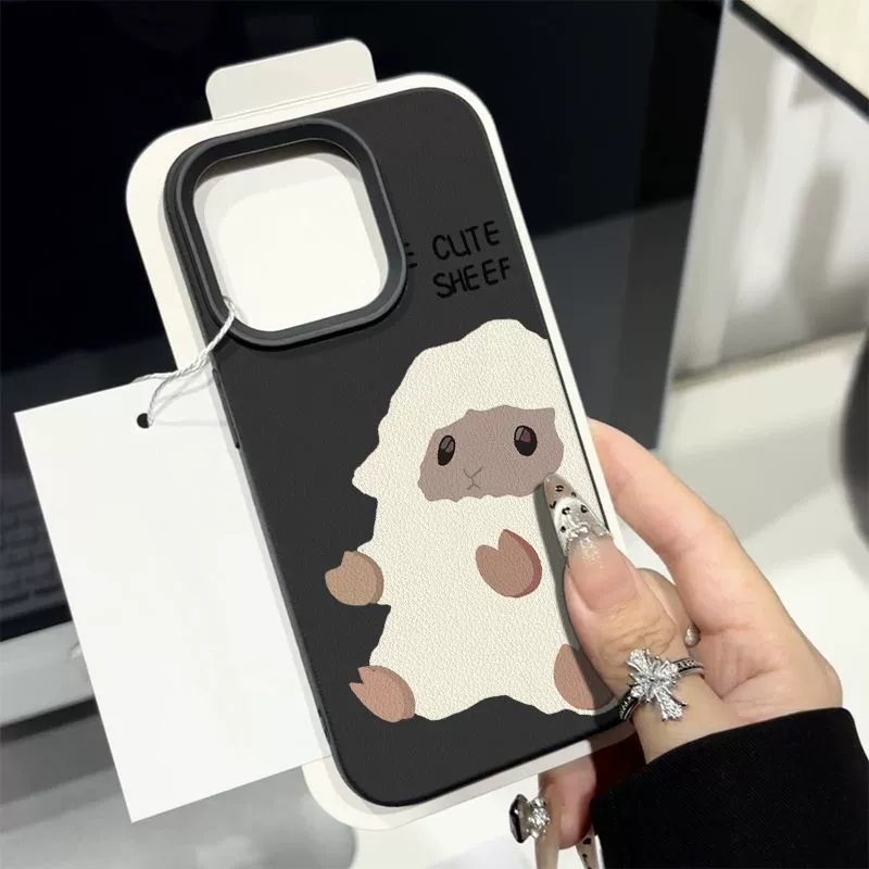 Чехол для телефона (Apple iPhone 15) с рисунком «личи», милый овечка, совместим с iPhone 11–16