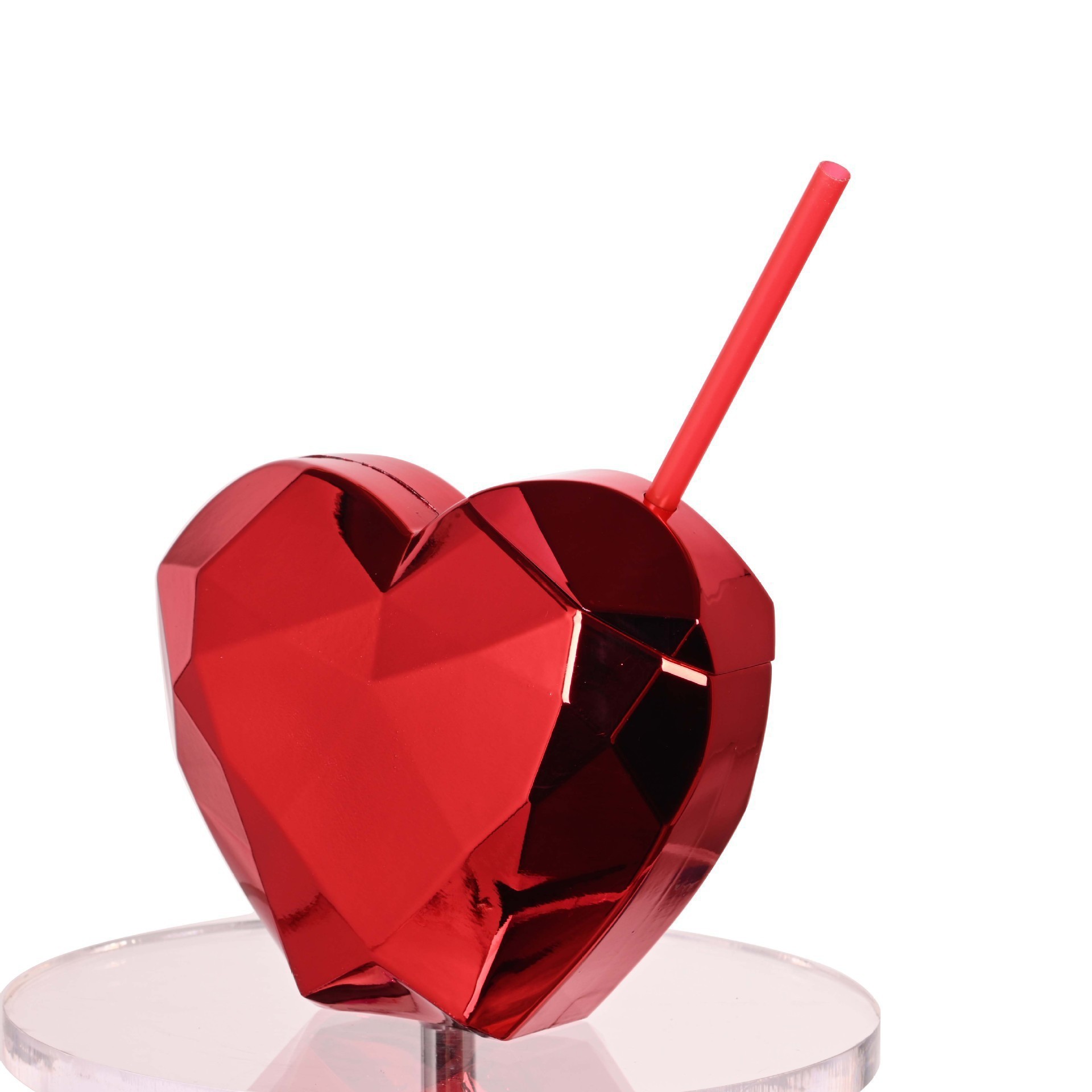 Vaso de agua de plástico retro con forma de labios, efecto espejo, electrochapado, novedad creativa para festivales, superventas transfronterizo