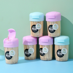 Household Bottled Flip-type Dental Floss Cans Living Room Toothpick Cans with Toothpick Creative Split Portable Storage Box