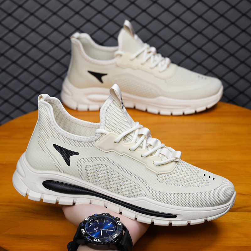 Zapatos deportivos transfronterizos de verano nuevos zapatos de hombre transpirables de malla de moda zapatos casuales cómodos estudiantes zapatos de carrera ligeros para hombres