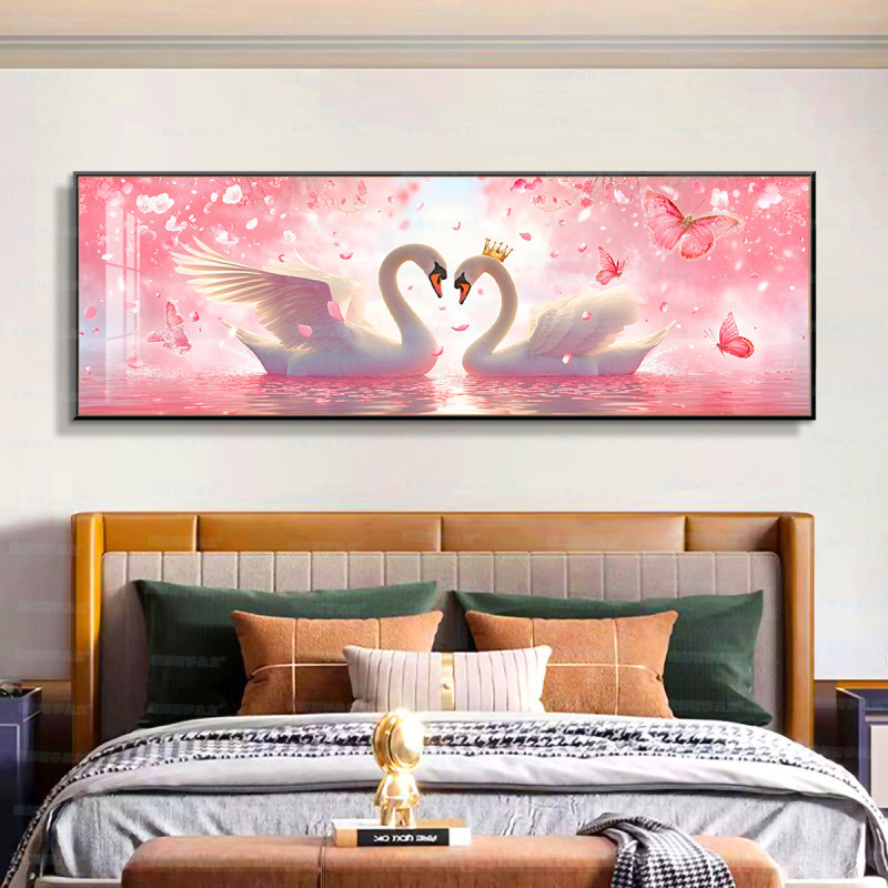 [Algodón importado] Mona Lisa Royal Couple Swan nuevo bordado a mano simple y cálido romántico image 6