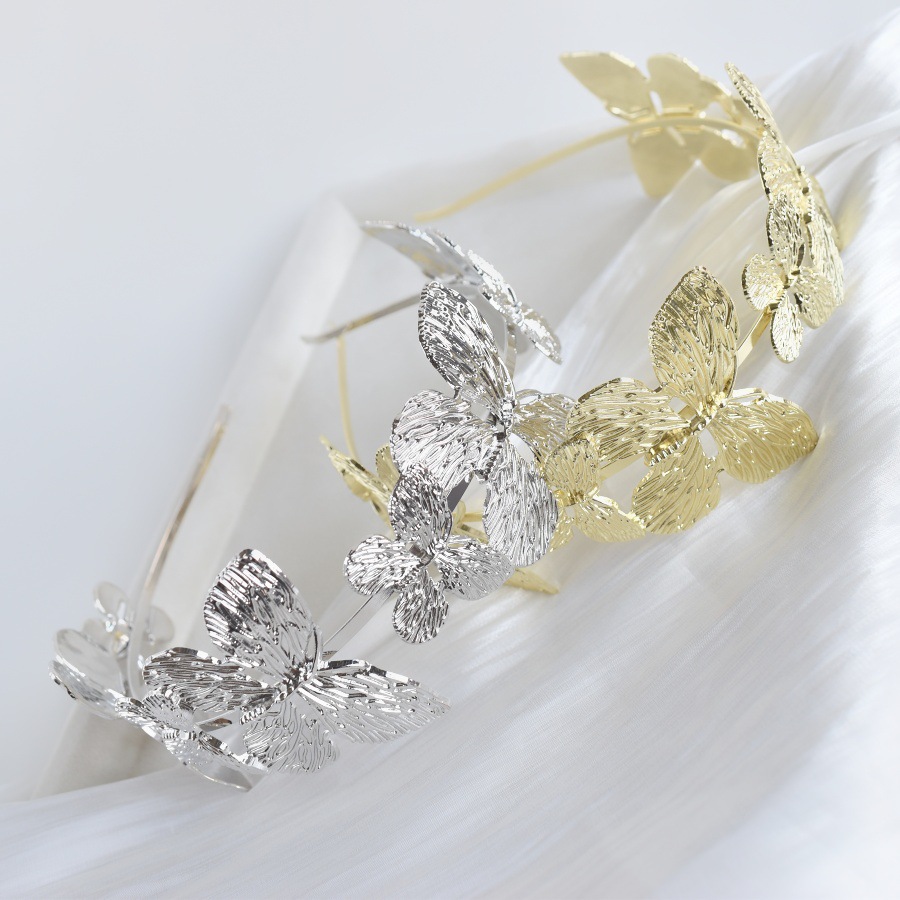 100g Weight Hair Band Hair Accessories Type 1 Piece Quantity Date, Tea Party Occasion Artificial Crystal Material Butterfly, Bow Knot Pattern All Seasons Season Women's Gender Princess, Shiny Style Princess Shiny Women's Butterfly Bow Knot Artificial Crystal Hair Band 23