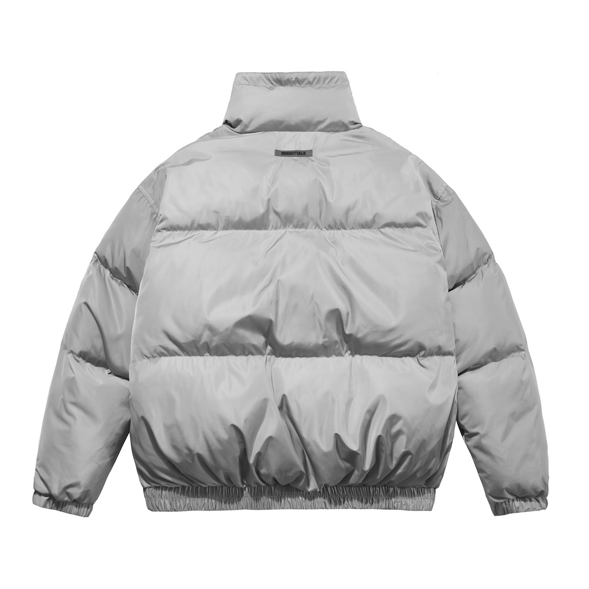 Men's Reflective Puffer Jacket Warm High Street Winter Coat_voghion.com